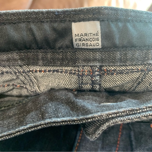 Marithe Francois Girbaud Crazy Color Stitching Jeans Denim Straight Leg Size 31 - Picture 9 of 13